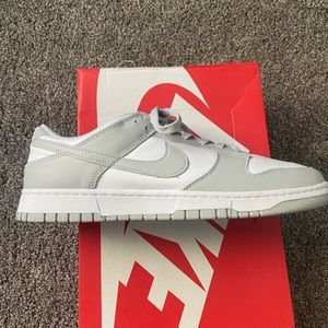 Nike Low Dunk, White Grey fog, size 12.5, new (other)